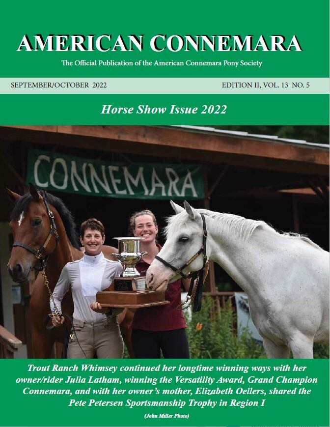 American Connemara Magazine Cover Sep/Oct 2022